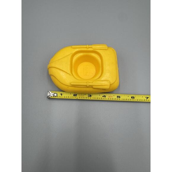 Gabriel Industries 1982 Plastic Yellow Row Boat 5” - Picture 7 of 8